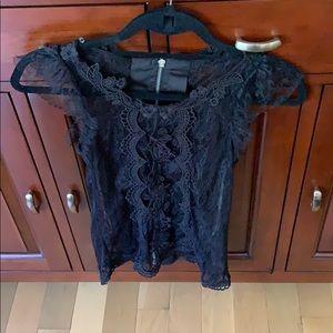 Black lace shirt